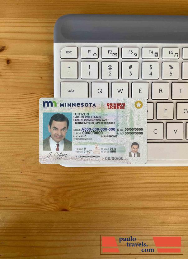 USA Minnesota DL photolook FRONT PSD template